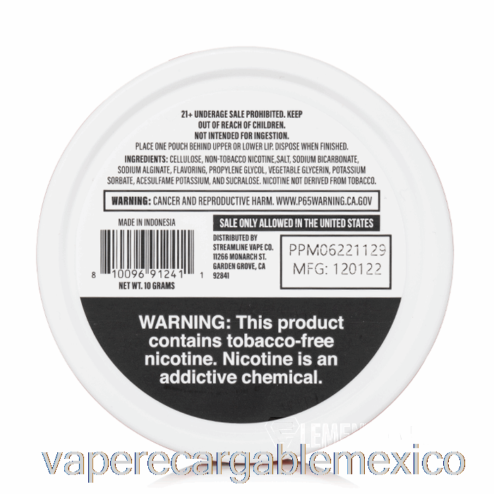Bolsas De Nicotina Con Cabezal De Jugo Recargable Vape - Melocotón, Piña Y Menta
